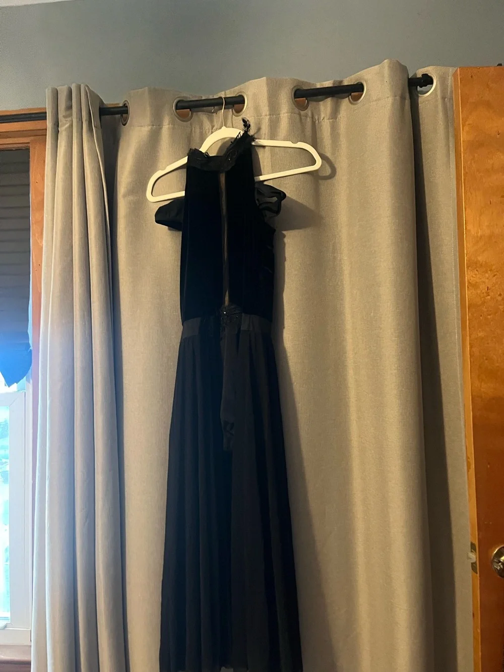 Weissman Black Maxi Evening Gown